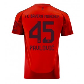 Billiga Bayern Munich Aleksandar Pavlovic #45 Hemmatröja 2024-25 Kortärmad